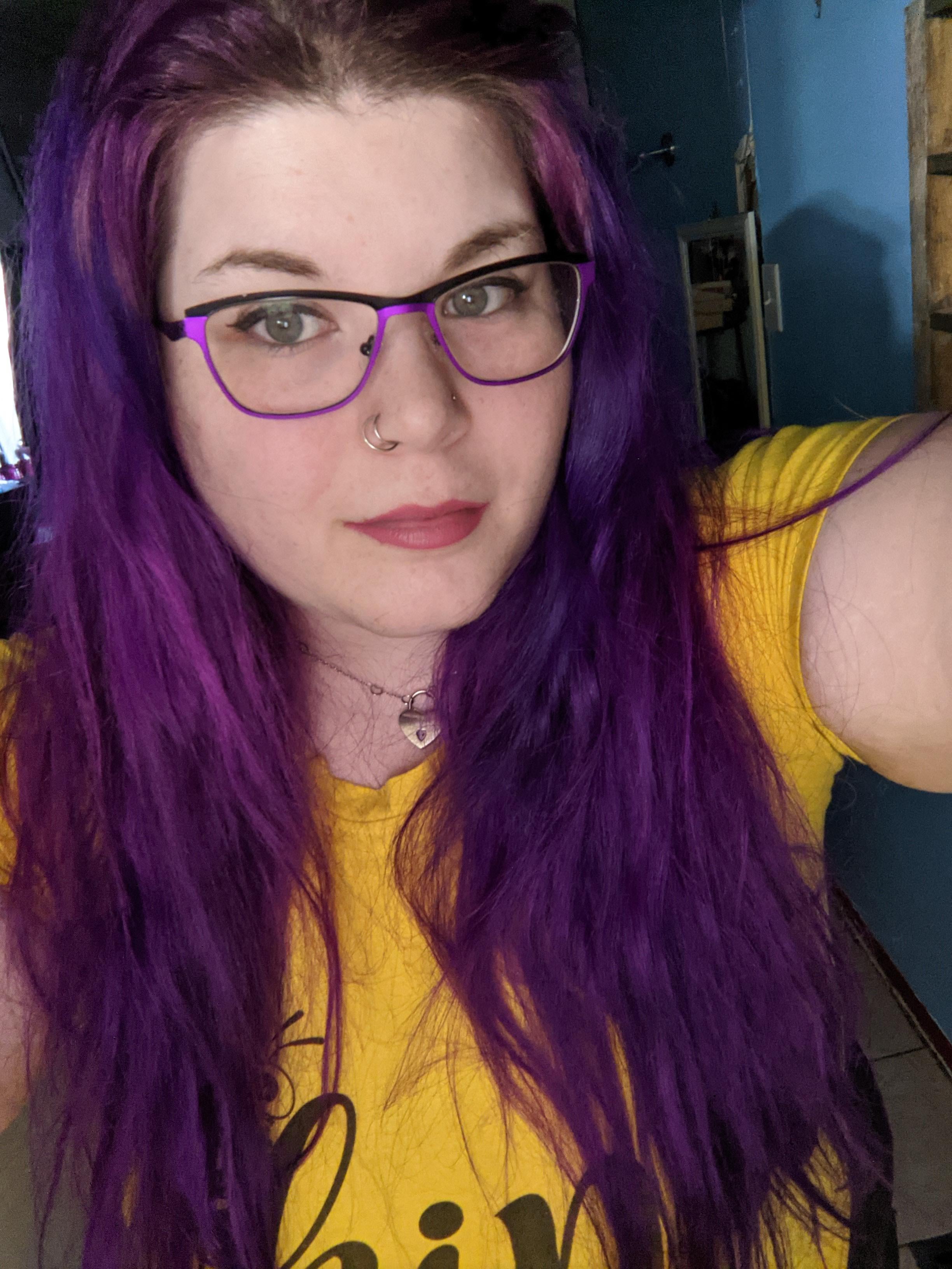 Purple and yellow title=