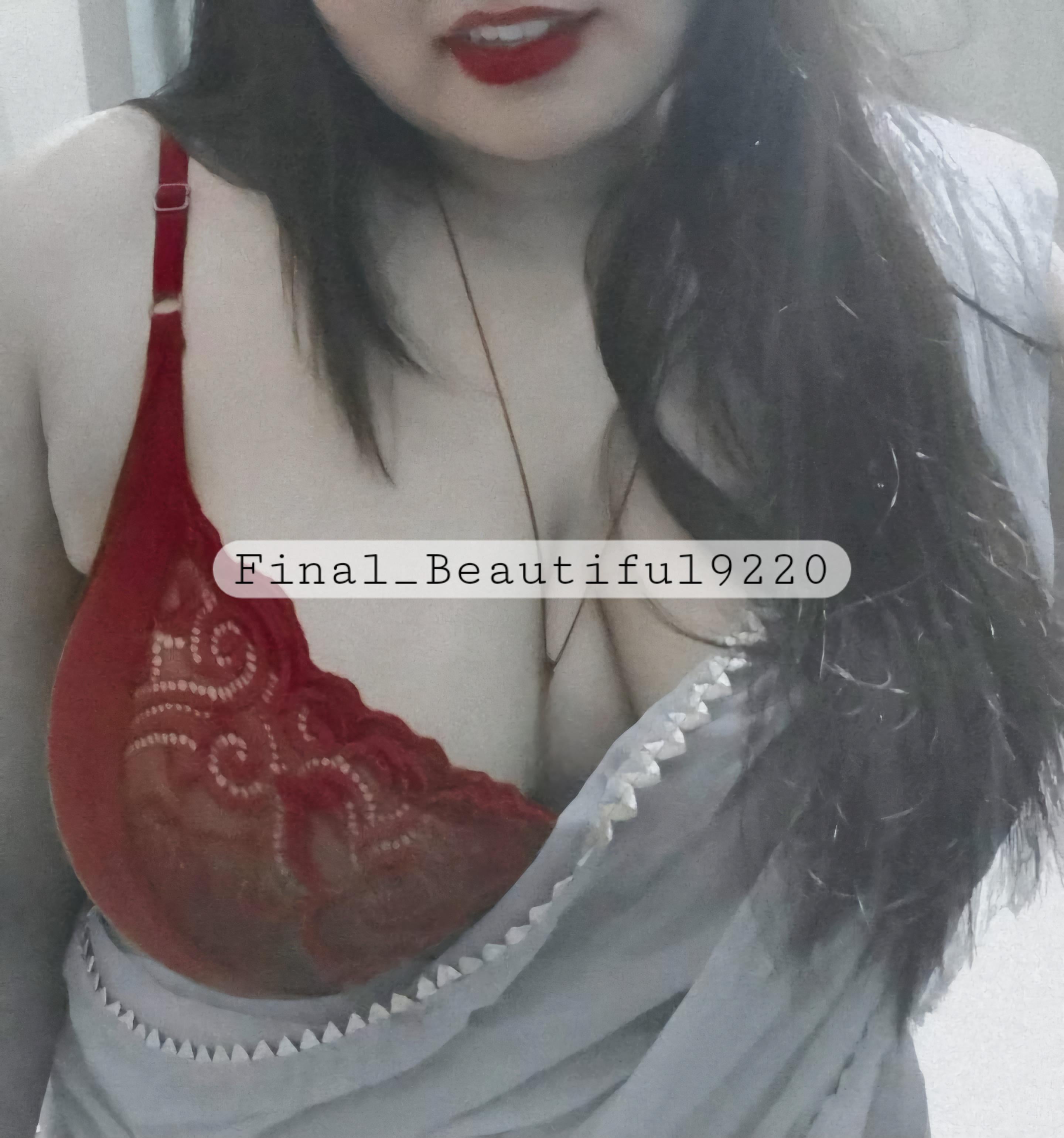 Can you guess my age from my boobs? Does red suits me? title=