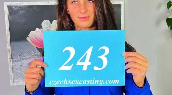 Czechen Pussy - Novice brunette darling shows off in casting - Czech Sex Casting