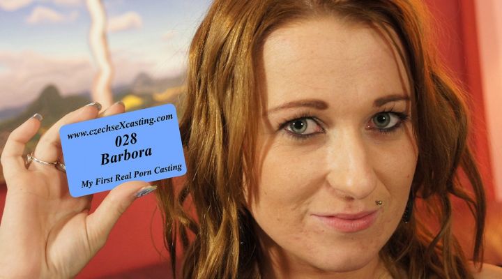Czechen Pussy - Ginger Barbora at her first porn casting - Czech Sex Casting
