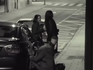 your voyeur videos - Girls caught peeing in the street sidewalk