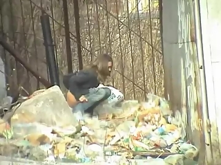 your voyeur videos - Woman peeing in dirty place