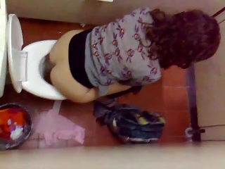 your voyeur videos - Voyeur filming over the toilet division women peeing