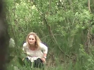 Piss – Blonde pees outdoor in nature your voyeur videos - Blonde pees outdoor in nature