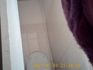 Piss – Lady in glasses pees your voyeur videos - Lady in glasses pees