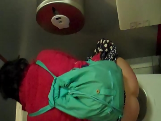 your voyeur videos - Woman in red jacket pissing
