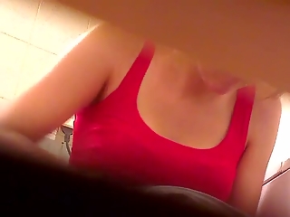 your voyeur videos - Teen pissing and cleaning her shaved pussy