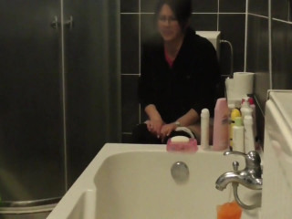 your voyeur videos - Wife in glasses pees