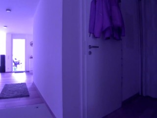 your voyeur videos - Guy fingers wife in corridor