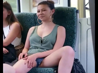 your voyeur videos - Teen in bus pussy lips upshorts