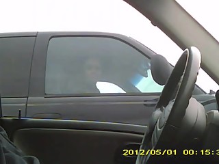 your voyeur videos - Dude wanks in car and teen smiles