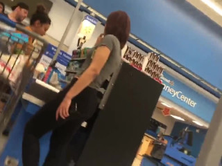 your voyeur videos - Teen in black leggings