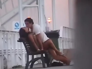 your voyeur videos - Horny teen couple fucking in public