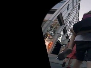 your voyeur videos - Teen in the backs of boyfriend upskirt