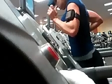 your voyeur videos - Busty teen running at gym