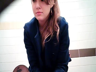 your voyeur videos - Teen pissing in public toilet