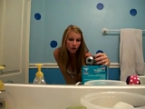 your voyeur videos - Teen hottie dancing in bathroom