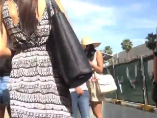 your voyeur videos - Dress is lifted exposing ass