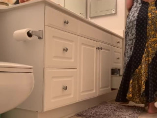 your voyeur videos - Step Sister Caught in Bathroom