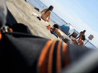 your voyeur videos - Nudist teens in the beach