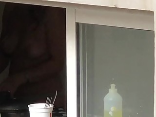 your voyeur videos - Nice tits window peeped