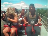 Big Boobs - Roller coaster Nip Slip