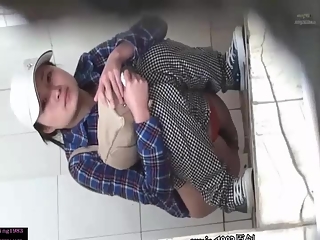 your voyeur videos - Asian woman caught peeing in bathroom