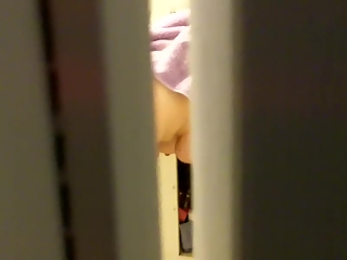 your voyeur videos - Chubby milf spied in bathroom