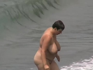 your voyeur videos - Busty and fat mature nudist
