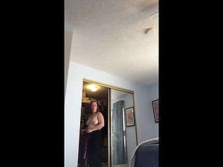 your voyeur videos - Busty wife dressing her clothes