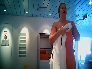 your voyeur videos - Woman drying and other dressing swimsuit