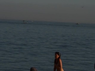 your voyeur videos - Nudist enjoying the day at beach