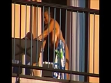 your voyeur videos - Caught naked on balcony