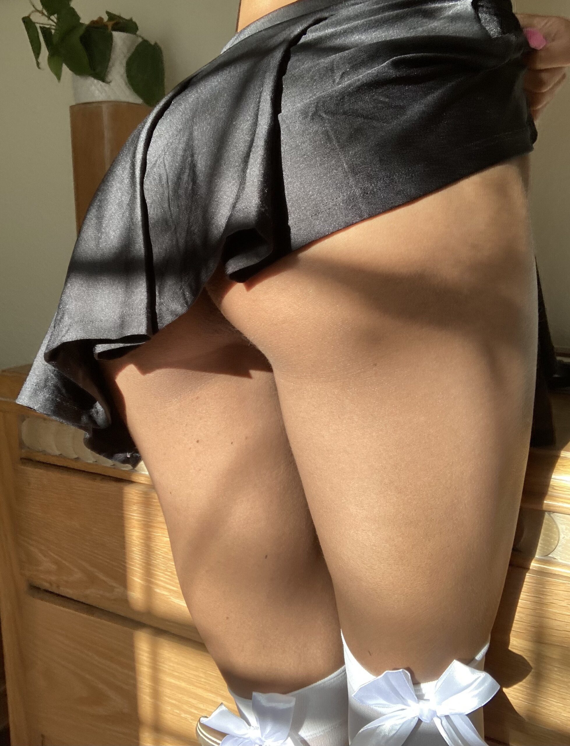 Eboby Porn -  would you wanna look up my miniskirt?