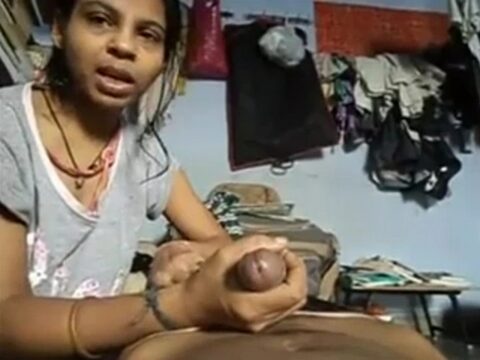 Indian - married indian bhabhi giving hot blowjob before late night sex